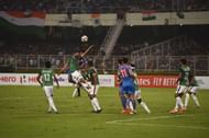 India was forced to play long ball football for most of the time in the first half